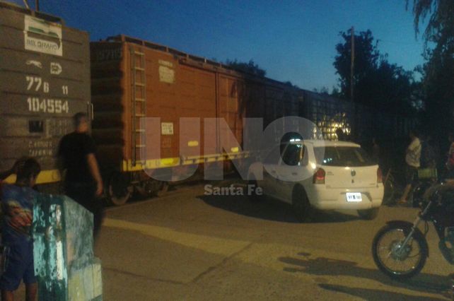 Descarriló un tren en Pasaje Liniers y las vías