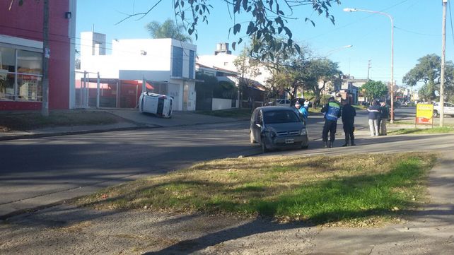 Incidente a la mañana. El hecho ocurrió cerca de las 9 de este martes. Foto: Gabriel Miño