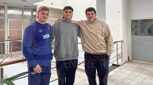 Los paranaenses Bautista Lescano, Diego Correa y Franco Benítez, listos para el Mundial M20