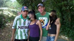 El sospechoso Johan Andrey R.P. (a la izquierda) y la víctima, Luis Diego Areiza Garcés, en viejas épocas.