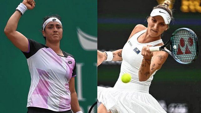 La checa Marketa Vondrousova (derecha) y la tunecina Ons Jabeur (izquierda) irán por el título en la rama femenina de Wimbledon.