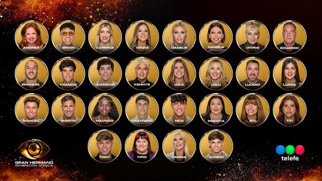 Los 28 participantes de la nueva edición Gran Hermano Generación Dorada