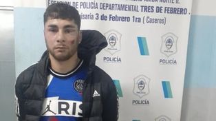 Ezequiel Cirigliano tras ser detenido por las autoridades policiales.