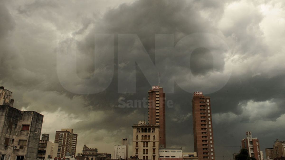 Rige un alerta por lluvias fuertes que abarca a la provincia de Santa Fe