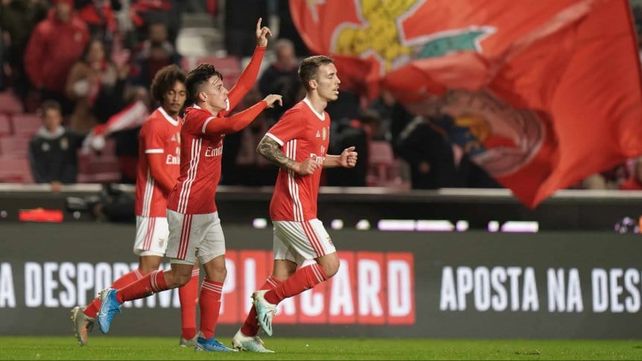 Franco Cervi anotó en la clasificación del Benfica