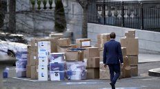 Mudanza. Bienes de Trump son retirados del Ala Oeste de la Casa Blanca. Mudanza. Bienes de Trump son retirados del Ala Oeste de la Casa Blanca.