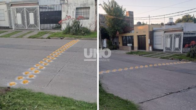 Reductores de velocidad. El municipio de Santa Fe comenzó a instalar reductores en tres cruces críticos del barrio Ciudadela.