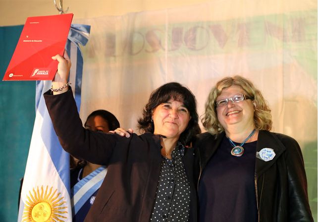 La ministra de Educación