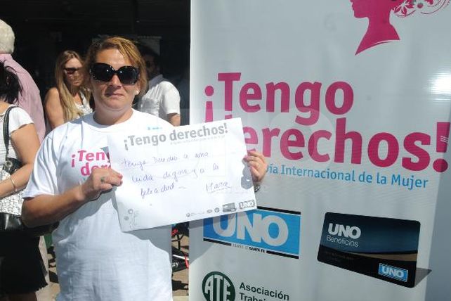 ¡Tengo Derechos!, la frase que se replicó en la peatonal