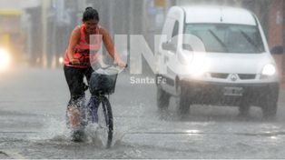 Rige un alerta por lluvias intensas y ocasional caída de granizo para Santa Fe