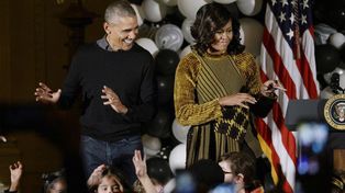 El matrimonio Obama bailó Thriller en la última Noche de Brujas en la Casa Blanca