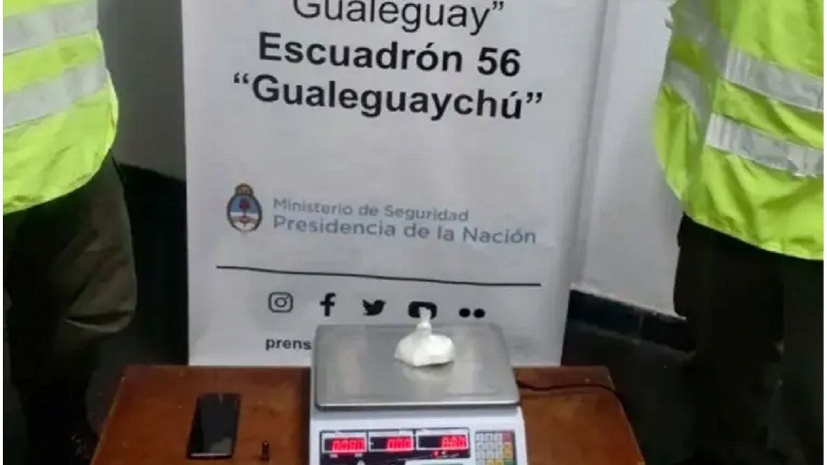 Ruta 12: un hombre llevaba cocaína en un bolsillo y lo descubrieron en un control