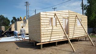 La organización Techo construye 40 viviendas para los evacuados