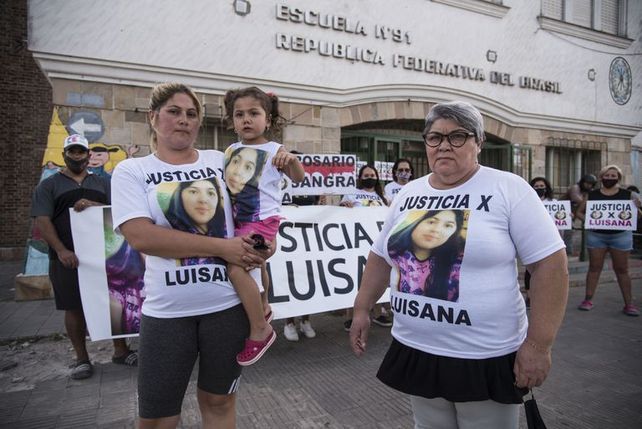 Familiares de Luisana Biagiola