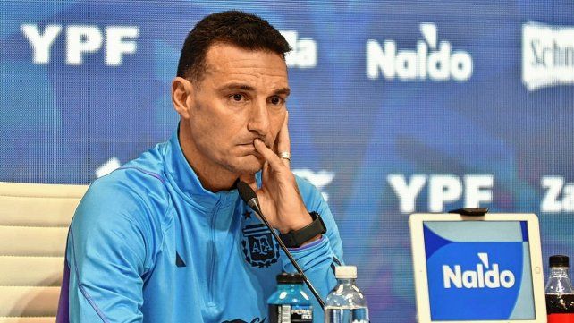 Lionel Scaloni habló en conferencia de prensa.