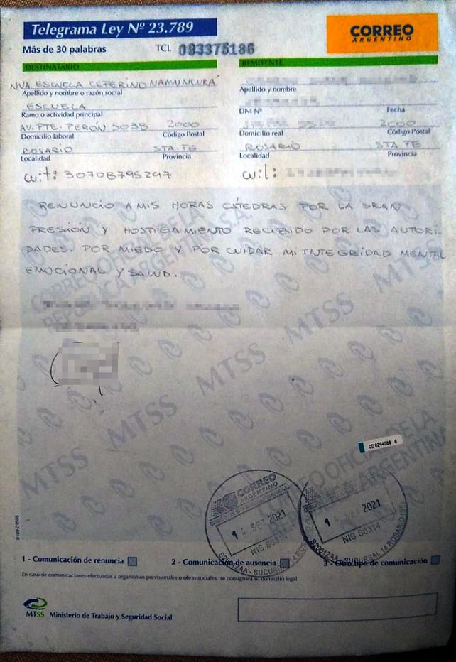 Sadop denuncia violencia laboral y pide intervenir a la Escuela Ceferino Namuncurá