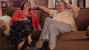 Química pura. Herrero y su pareja Horacio González, en el documental que hablan del disco de la cantante con temas de la obra de Páez.