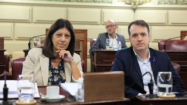 Los frentistas Clara Garc&iacute;a y Joaqu&iacute;n Blanco.