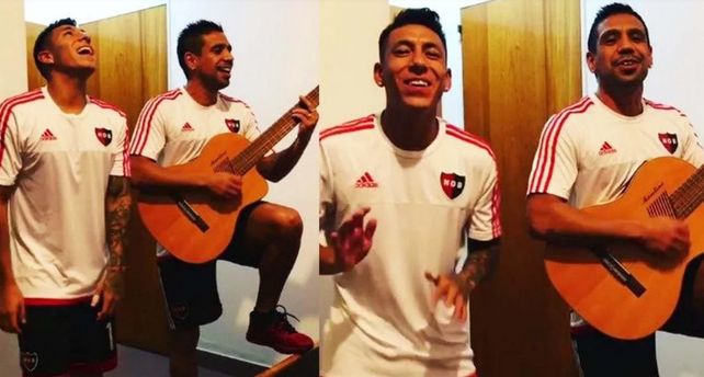 Brian Sarmiento hizo cantar a un ex jugador de Colón el hit del momento