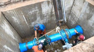 Terminó la instalación de válvulas y el agua ya se normaliza