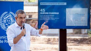 Javkin presentó el pavimento definitivo y nuevos contenedores en Tiro Suizo