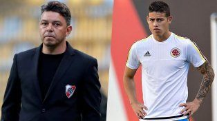 Gallardo fue claro en River: No hablé con James Rodríguez y estamos bien con el plantel