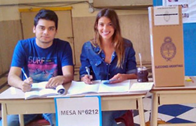 Calu estuvo en la mesa 6212 de una escuela del barrio porteño de Colegiales.