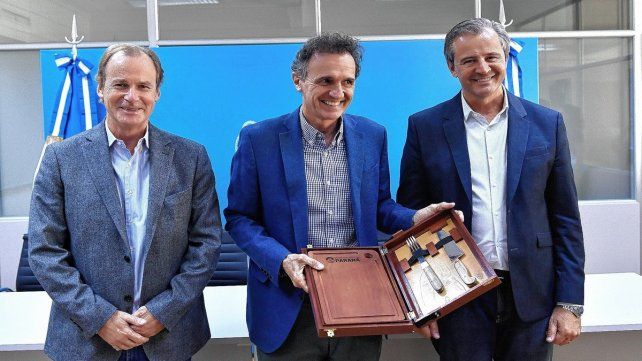 Bordet y Bahl consensuaron con Katapodis la licitación de la conexión vial este-oeste de Paraná.
