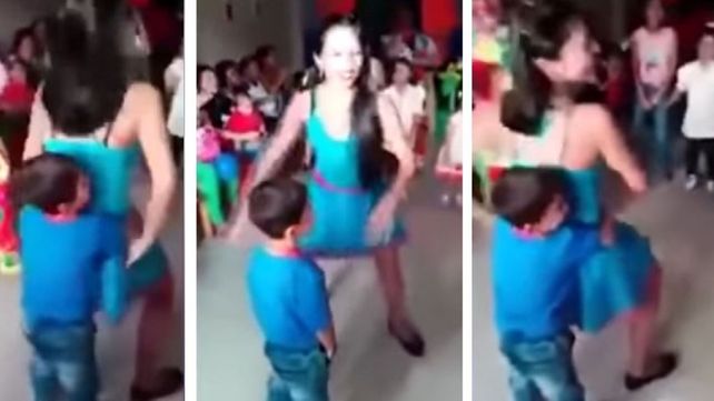 Era una fiesta infantil, pero todo se descontroló cuando las bailarinas hicieron esto
