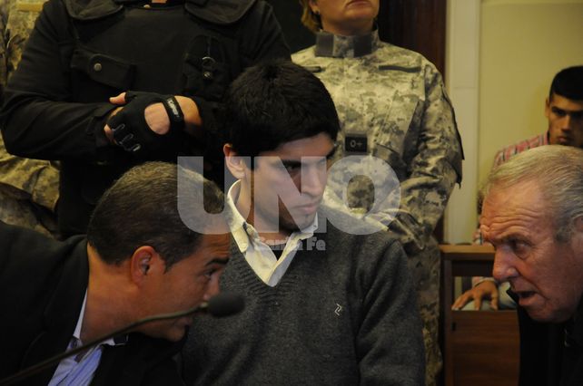 Feruglio y sus abogados particulares.&nbsp;