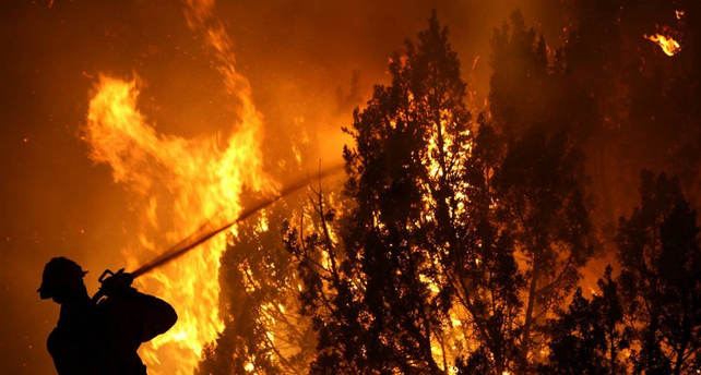 Los incendios forestales no dejan de aumentar en Chile. Su control es muy difícil y peligroso para los bomberos.
