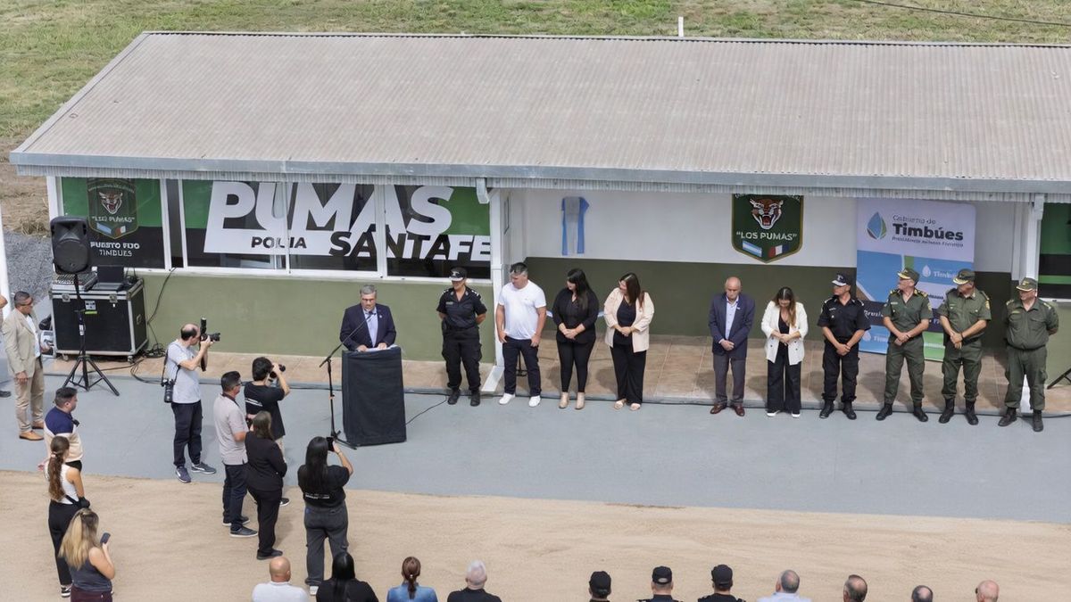 Inauguraron un puesto de seguridad y sede operativa de Los Pumas en Timbúes