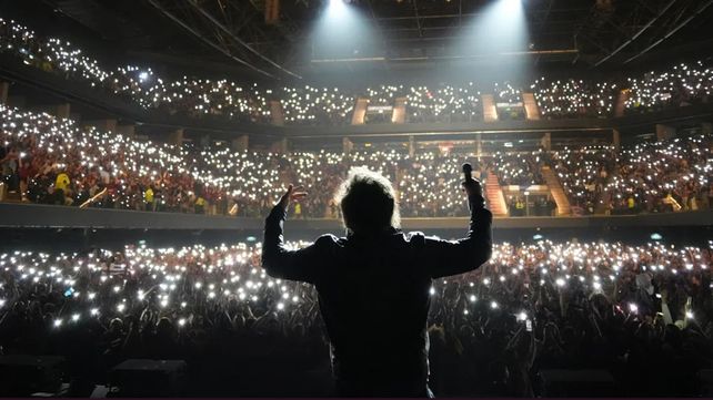 Javier Milei dio un recital en el Movistar Arena.&nbsp;