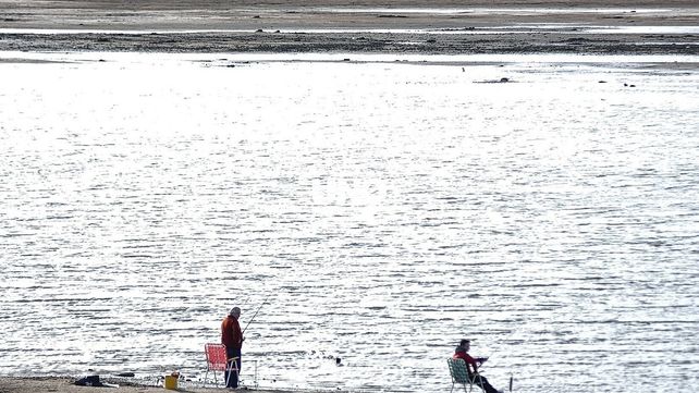 Bajante del rio Paraná en la ciudad de Santa Fe