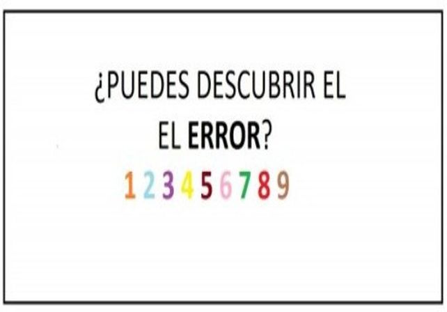 Detectá el error: el desafío que se volvió viral
