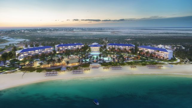 La vista acerca de cómo quedará el hotel cuando esté a punto de ser estrenado a inicios del 2025.