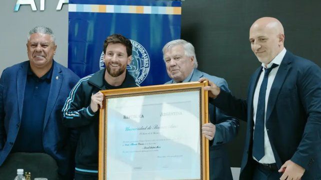 La UBA le entregó a Messi el título de Doctor Honoris Causa