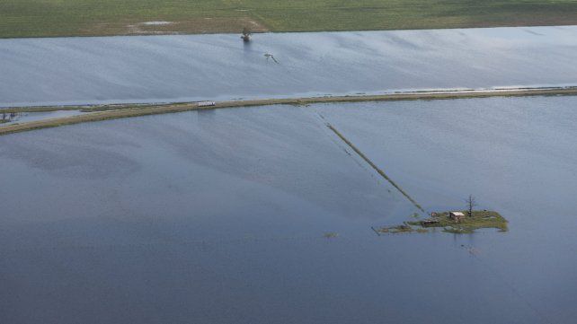 Un campo santafesino inundado. Foto UNO Santa Fe. &nbsp; 