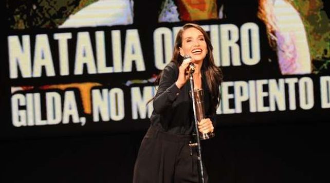Natalia Oreiro ganó como mejor actriz por Gilda en los Premios Sur