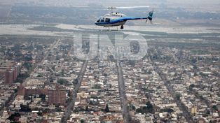 Helicóptero oficial reportó un drone en su ruta de vuelo
