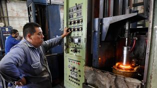 Algunas máquinas de las empresas metalúrgicas ya están funcionando a pleno.