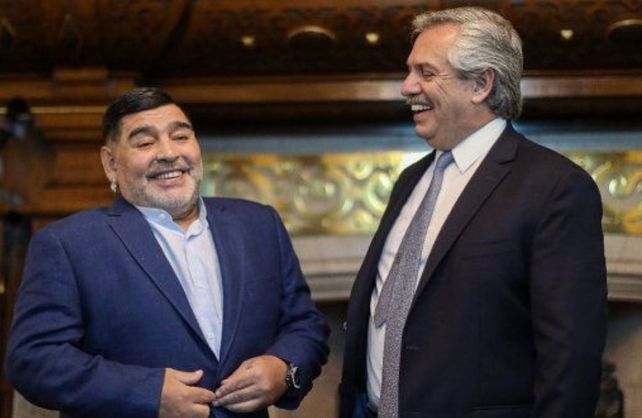 Alberto Fernández elogió a Maradona en el día de su cumpleaños.