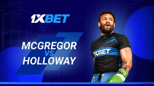 McGregor vs Holloway: convierte tu pronóstico en un bono con 1xBet