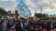 cortes y desvios en el centro de santa fe por una marcha de organizaciones sociales y sindicales