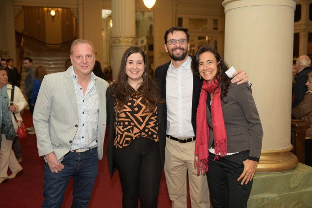 Marcelo Ferrarini, Melania Fernández, Nicolás Biagioni y Melina Rua