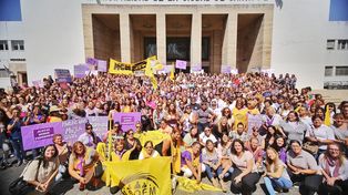 Las trabajadoras municipales se sumaron al 8M