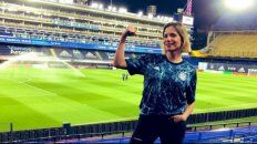 Angela, la primera comentarista de la selección en la tele, en la previa al partido contra Ecuador. Angela, la primera comentarista de la selección en la tele, en la previa al partido contra Ecuador.