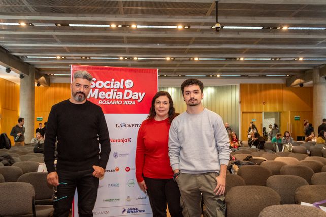 Alessandro Piscitelli, Adriana Bustamante y Diego Piscitelli.  