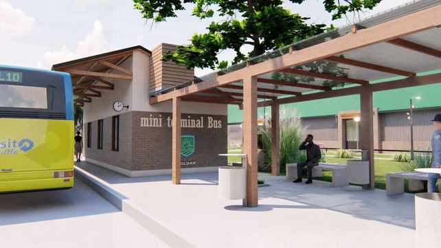 Presentaron la segunda etapa de mejoras en el Paseo de la Estación de Roldán