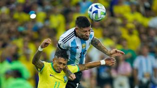 Nicolás Otamendi fue el encargado de anotar el gol de la victoria en el último choque ante Brasil por Eliminatorias.